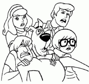 Disegno di Scooby Doo da stampare e colorare 10