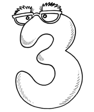 Disegno di numero da stampare e colorare 30