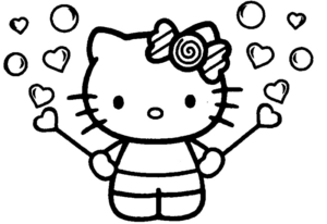 Disegno di Hello Kitty da stampare e colorare 53