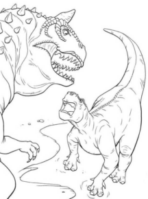 Disegno di Ceratosauro da stampare e colorare 3
