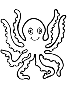 Disegno di polpo da stampare e colorare 36