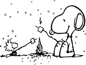 Disegno di Snoopy da stampare e colorare 27