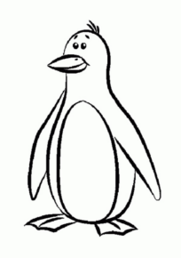Disegno di pinguino da stampare e colorare 8