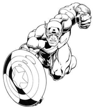 Disegno di Capitan America da stampare e colorare 31