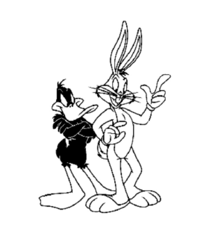 Disegno di Bugs Bunny da stampare e colorare 41