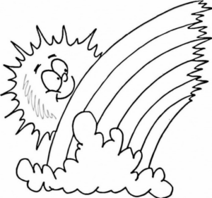 Disegno di arcobaleno da stampare e colorare 85