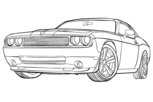 Disegno di automobile da stampare e colorare 294