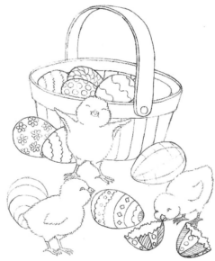 Disegno di uovo di Pasqua da stampare e colorare 121