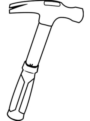 Disegno di utensile da lavoro da stampare e colorare 25