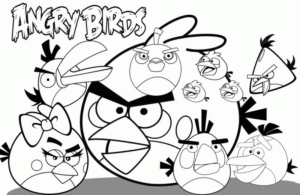 Disegno di Angry birds da stampare e colorare 44