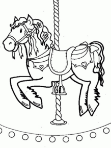 Disegno di cavallo da stampare e colorare 33