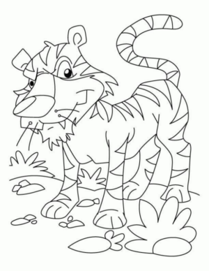Disegno di tigre da stampare e colorare 49