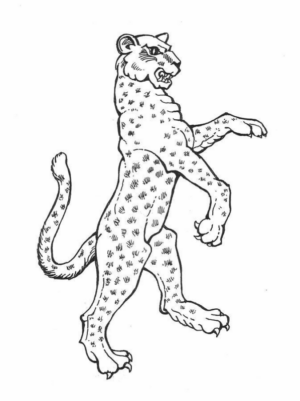 Disegno di leopardo da stampare e colorare 68