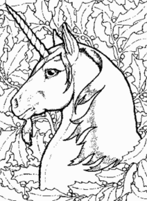Disegno di unicorno da stampare e colorare 106