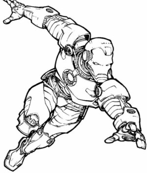 Disegno di Iron Man da stampare e colorare 21