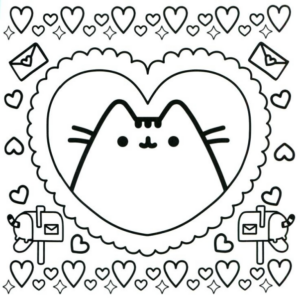 Disegno di San Valentino da stampare e colorare 26