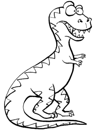Disegno di Tirannosauro da stampare e colorare 29