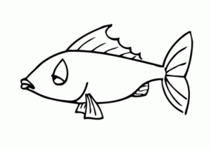 Disegno di pesce da stampare e colorare 104