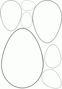Disegno di uovo di Pasqua da stampare e colorare 86