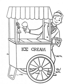Disegno di gelato da stampare e colorare 31