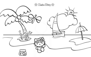 Disegno di Hello Kitty da stampare e colorare 84
