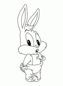 Disegno di Bugs Bunny da stampare e colorare
