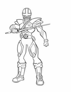 Disegno di Power Rangers da stampare e colorare 17
