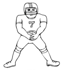 Disegno di football americano da stampare e colorare 18