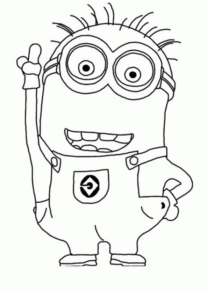 Disegno di Cattivissimo me – Minions da stampare e colorare 5 Disegno di Cattivissimo me – Minions da stampare e colorare 5
