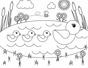 Disegno di primavera da stampare e colorare 9