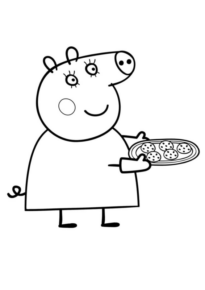 Disegno di Peppa Pig da stampare e colorare 101