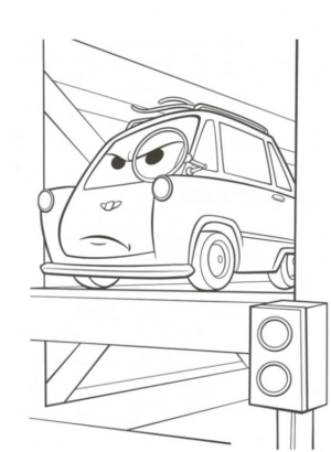 Disegno di Cars da stampare e colorare 151