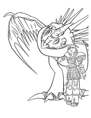 Disegno di Dragon Trainer da stampare e colorare 25 Disegno di Dragon Trainer da stampare e colorare 25