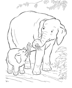 Disegno di Dumbo da stampare e colorare 2