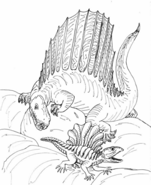 Disegno di Spinosauro da stampare e colorare 21