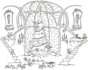 Disegno di albero di Natale da stampare e colorare 8 Disegno di albero di Natale da stampare e colorare 8