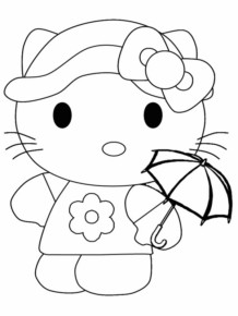 Disegno di Hello Kitty da stampare e colorare 137