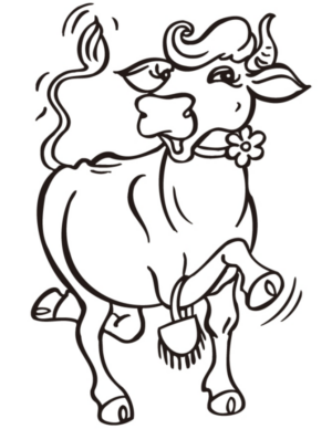 Disegno di mucca da stampare e colorare 81