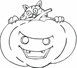 Disegno di zucca di Halloween da stampare e colorare 209 Disegno di zucca di Halloween da stampare e colorare 209