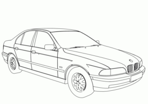 Disegno di automobile da stampare e colorare 143