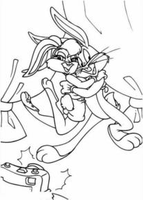 Disegno di Bugs Bunny da stampare e colorare 27