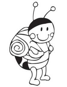 Disegno di coccinella da stampare e colorare 45