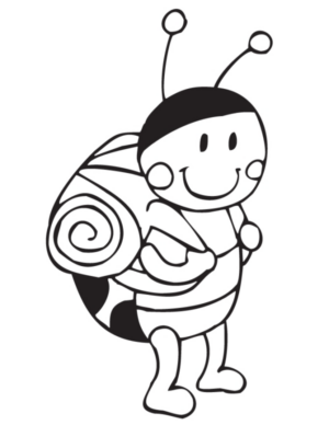 Disegno di coccinella da stampare e colorare 45