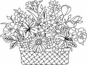 Disegno di fiore da stampare e colorare 188