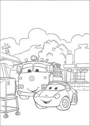 Disegno di Cars da stampare e colorare 184