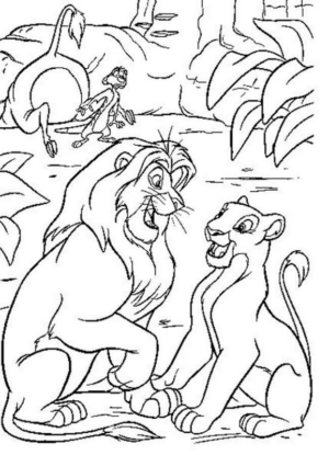 Disegno di Re Leone da stampare e colorare 30