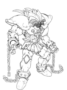 Disegno di mostro da stampare e colorare 2