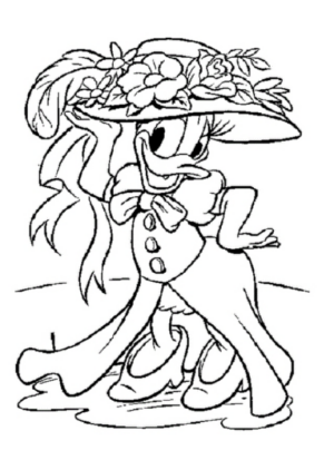 Disegno di Paperina da stampare e colorare 12