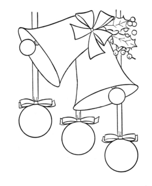 Disegno di palla di Natale da stampare e colorare 5