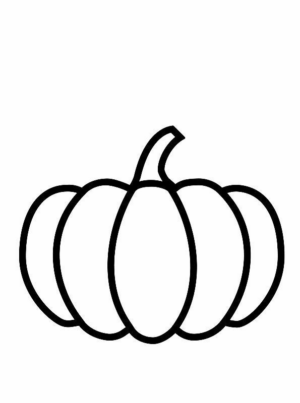 Disegno di zucca da stampare e colorare 40